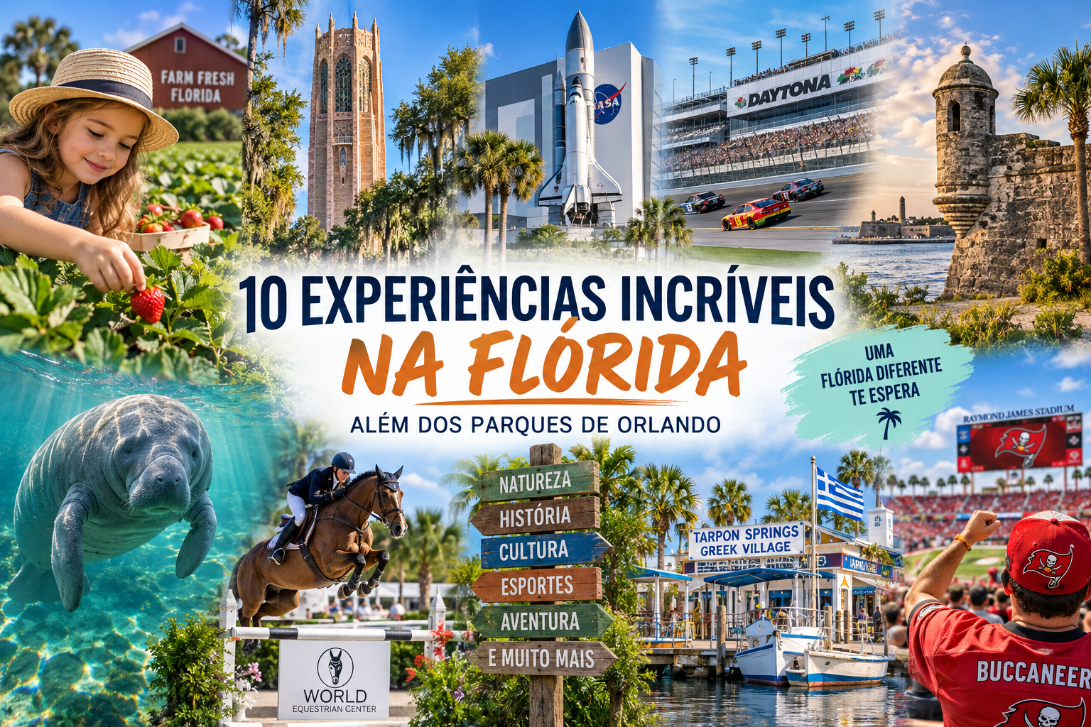 10 Experiências Incríveis na Flórida Além dos Parques de Orlando