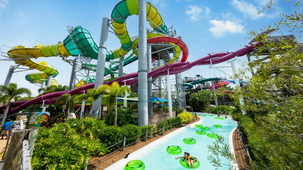 oboáguas e rio de correnteza do Adventure Island em Tampa na Flórida