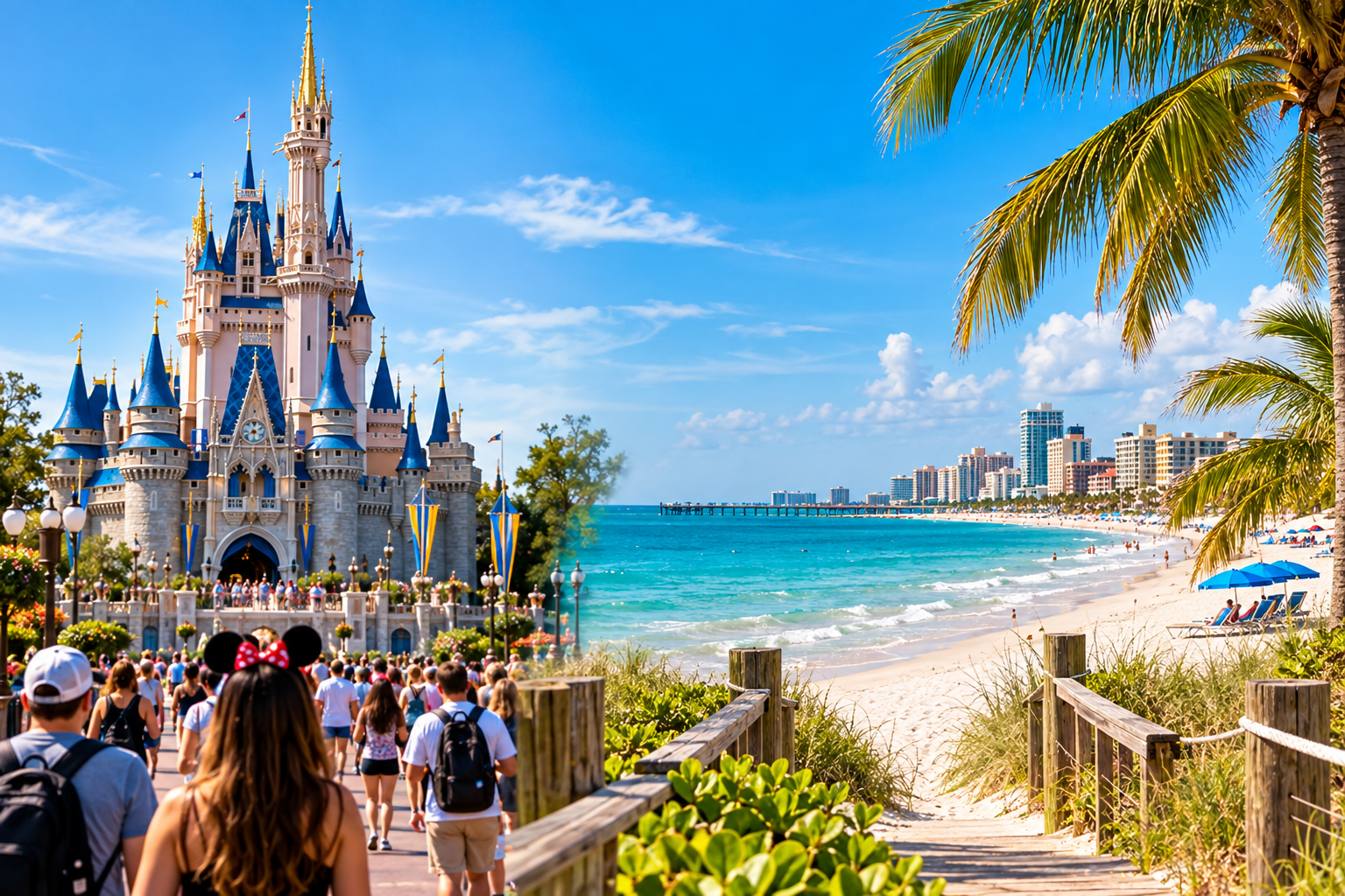 Orlando e Praias: Como Montar um Roteiro de 15 Dias Combinando Parques e Litoral