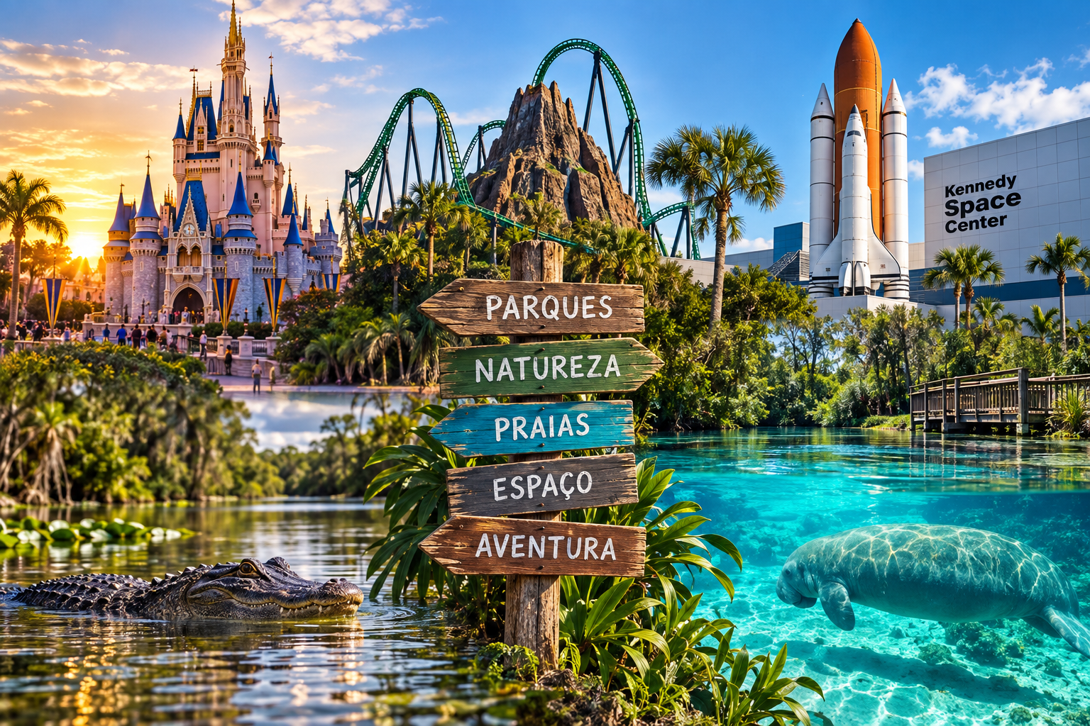 Os Melhores Parques e Atrações da Flórida Para Colocar no Seu Roteiro
