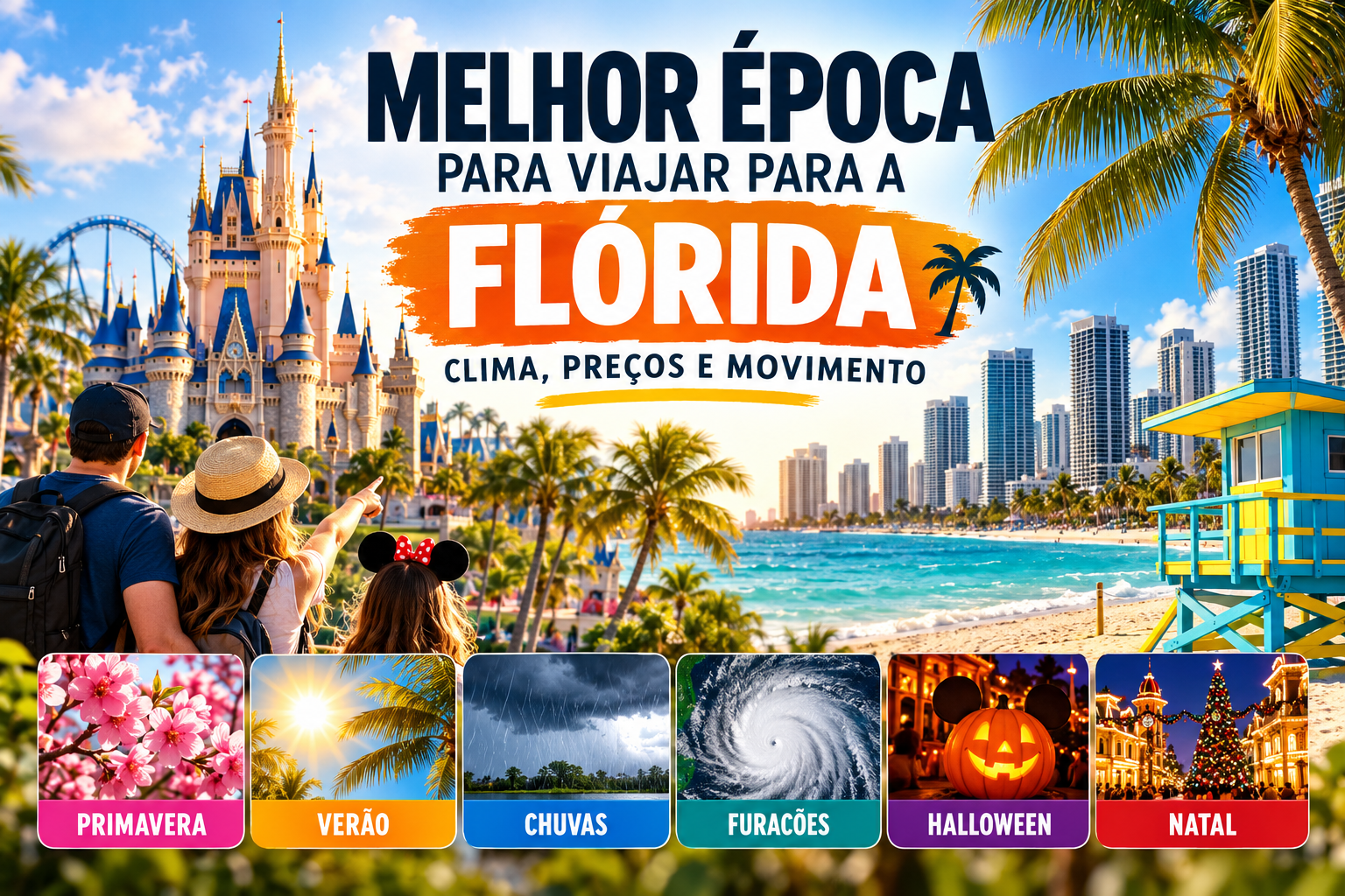 Melhor Época Para Viajar Para a Flórida: Clima, Preços e Movimento