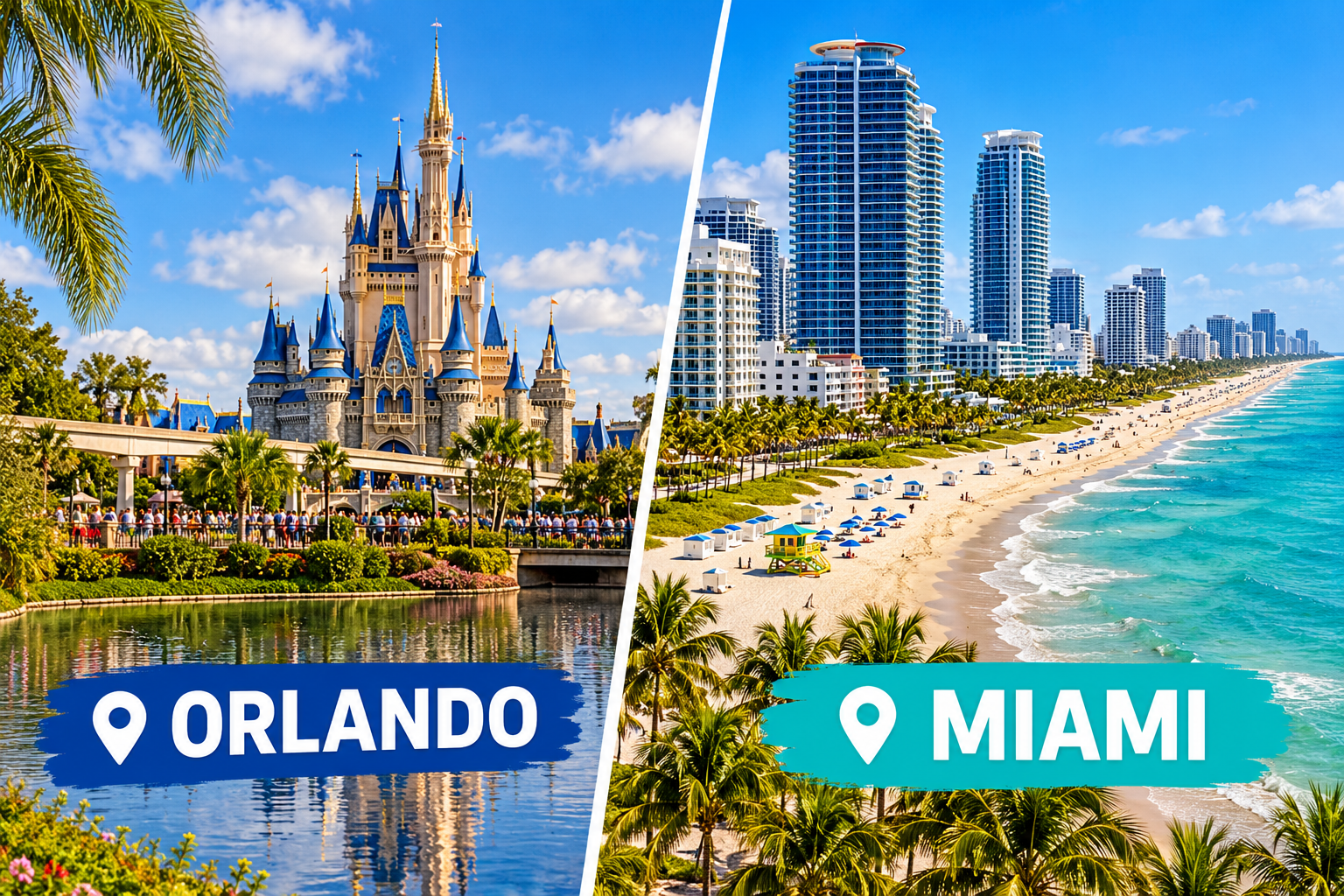 Onde Ficar em Orlando e Miami: Melhores Regiões Para Sua Viagem à Flórida